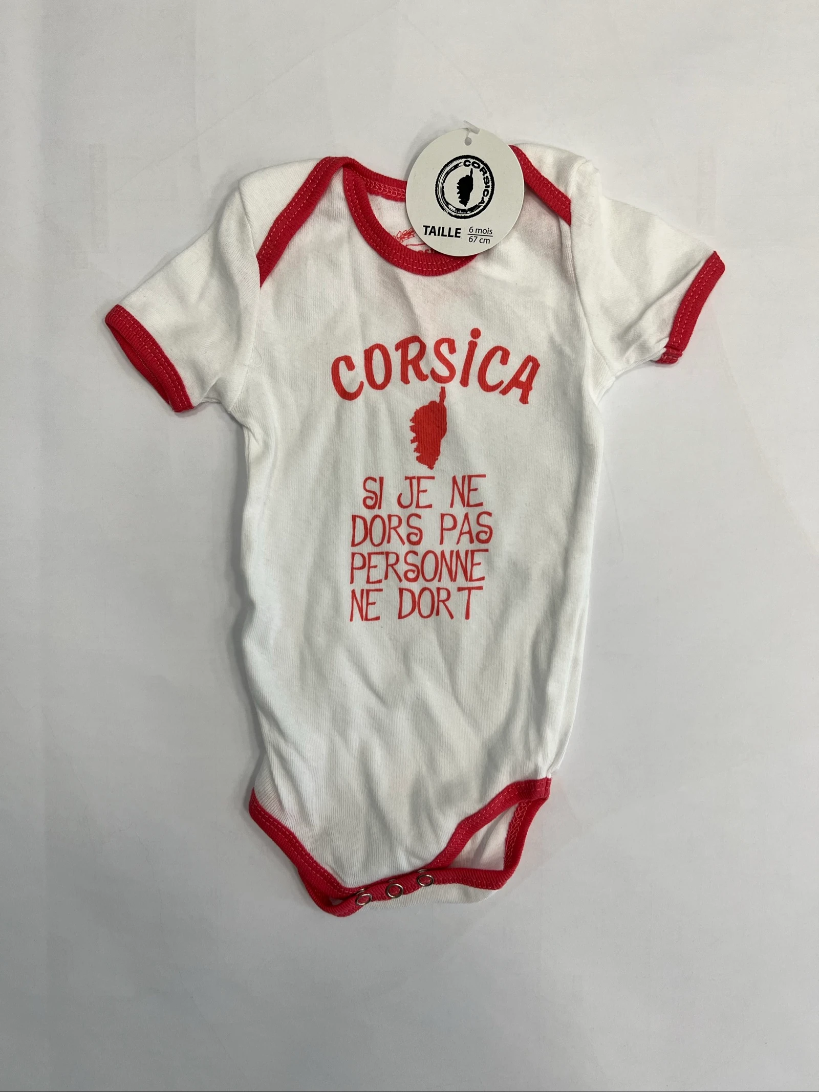 Body bébé corsica taille 6 mois